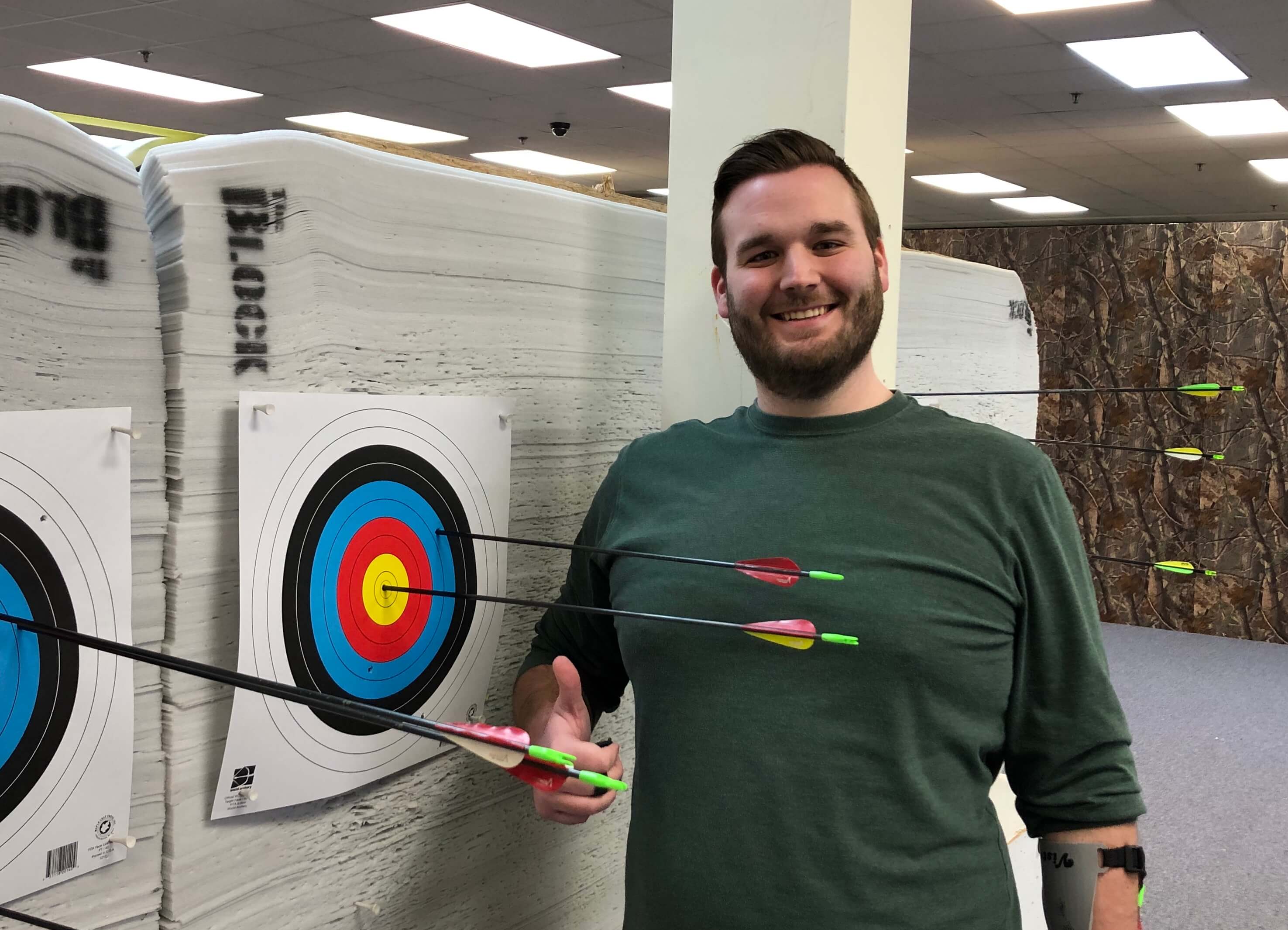 Will with his bullseye